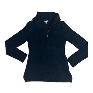 Maurices Women’s Green Quarter Zip Lightweight Collared Pullover Sweater Size S